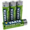 Accu pret a  l'emploi - Batterie Rechargeable Mignon AA Ni-Mh (4-Pack, 2600 mAh) & Batterie Rechargeable Varta Accu Ready2Use AA