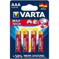 4703101404 Blisters de 4 Piles "Max Tech" (AAA/LR3)