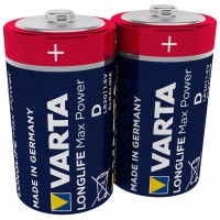 Longlife Max Power D Mono LR20 (2-pack) Alkaline Batteries - Made in Germany - ideal for toys and everyday devices