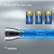 18629101421 Outdoor Sports Torche LED cree 5W Haute Performance avec 3 Piles C LR14 Bleu