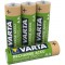 Batterie Rechargeable Ni-MH AA Pre-Chargee Pack de 4 2100 mAh vert