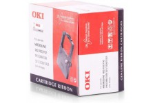 OKI 9002303 Noir Ruban pour imprimante - ruban de 23,4 mm. imprimantes matricielles Microline ML182, 280, 3320, 3321, noir, 3000
