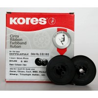 Kores 2248547 Ruban de haute qualite en nylon compatible avec Imprimante Addo 13 mm x 4 m Noir