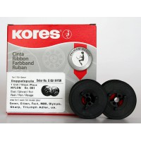 Kores 2248548 Ruban de haute qualite en nylon compatible avec Imprimante Addo 13 mm x 4 m Noir/Rouge