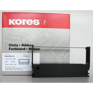Kores 2249444 Ruban de haute qualite en nylon compatible avec Imprimante Casio 13 mm x 8 m Violet