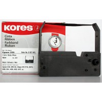 Kores 2249450 Ruban de haute qualite en nylon compatible avec Imprimante Epson 13 mm Noir