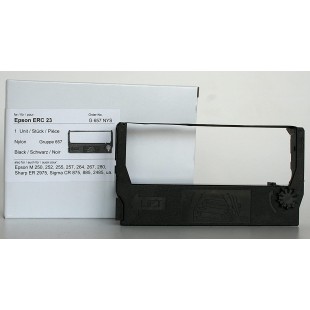 Kores 2249463 Ruban de haute qualite en nylon compatible avec Imprimante Epson 12,7 mm x 3 m Noir