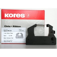 Kores 2249459 Ruban de haute qualite en nylon compatible avec Imprimante Epson 13 mm x 2,5 m Noir