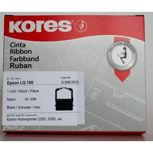 Kores - RADEX ruban pour EPSON LQ 100, nylon, noir Groupe 658 (G658NYS)