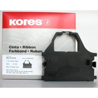 Kores 2249476 Ruban de haute qualite en nylon compatible avec Imprimante Esco m 12,7 mm x 8 m Noir