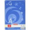 Cahier format A5, papier sans bois, quadrille, 80 g/m², 32 feuilles, blanc A5, 2. Annee scolaire, Lineature 2