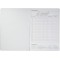 Cahier format A5, papier sans bois, quadrille, 80 g/m², 32 feuilles, blanc A5 Lineature 05