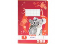 Cahier format A5, papier sans bois, quadrille, 80 g/m², 32 feuilles, blanc A5 Lineature 07
