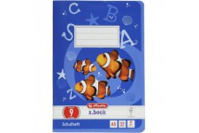 Cahier format A5, papier sans bois, quadrille, 80 g/m², 32 feuilles, blanc Lineature 09