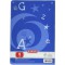 Cahier format A5, papier sans bois, quadrille, 80 g/m², 32 feuilles, blanc Lineature 09