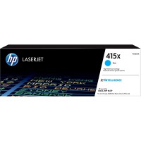 HP 415X Toner Cyan LaserJet authentique grande capacite (W2031X) pour imprimantes HP LaserJet Enterprise M455/M480 et HP LaserJe
