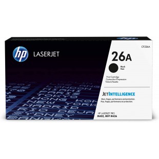 HP 26A CF226A Toner Noir Authentique pour HP LaserJet Pro M402 / M426