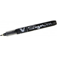 PILOT Stylos feutre V Sign Pen Pte moyenne 0,6 mm Noir