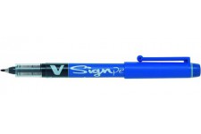 PILOT 11634 Stylo-feutre V Sign Pen ecriture moyenne 0,6 mm pointe fibre polyester encre intense liquide niveau visi