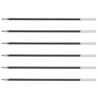 PILOT Lot de 6 Recharges Stylo Bille RFN-GG Pointe Fine Noir