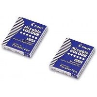 Pilot Lot de 2 cartouches d'encre Parallel Pen Bleu