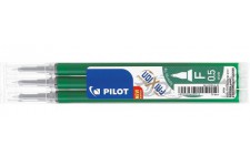 Lot de 3 : Pilot - FriXion Point - recharges - Vert - Pointe Fine
