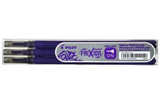 Lot de 3 : PILOT Recharges friXion Point (BLS-FRP5) Pte Fine Violet