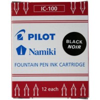 Pilot 1102003 - cartouches pour stylos plume PILOT/NAMIKI CAPLESS Noir - Boite de 12