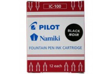 Pilot 1102003 - cartouches pour stylos plume PILOT/NAMIKI CAPLESS Noir - Boite de 12