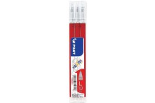 Lot de 3 : Recharges pour stylo friction rouge