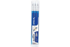 Lot de 3 : Recharges pour stylo friction bleu