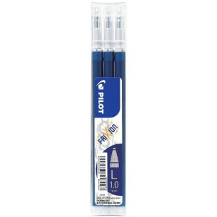 Lot de 3 : Recharges pour stylo friction bleu noir