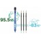 PILOT Stylos bille B2P ECOBALL Begreen rechargeable Pointe Moyenne Noir