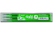 Lot de 3 : Pilot Pen 2276004F Recharge Frixion Clicker, epaisseur 0,5mm, Vert