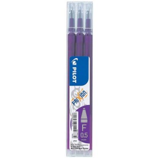 Lot de 3 : PILOT Recharges friXion Ball Clicker (BLS-FR5) Violet