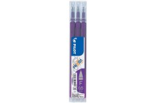 Lot de 3 : PILOT Recharges friXion Ball Clicker (BLS-FR5) Violet