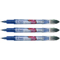 PILOT Lot de 3 Stylos pour marquage textile Laundry-Tec pointe aiguille Noir