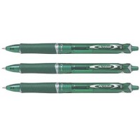 PILOT Lot de 3 Stylos a  Bille Acroball Begreen Pointe Moyenne Vert