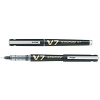 PILOT Rollers Rechargeable Hi-TechPoint V7 Begreen Pte Moyenne Encre liquide Noir