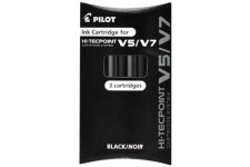 PILOT Sets 3 Cartouches V5/7 Rechargeable Noir