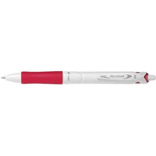 PILOT Stylo bille retractable Grip ACROBALL PURE WHITE 1.0 Trait 0,4 mm Rouge