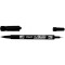PILOT Marqueurs TWIN MARKER BEGREEN indelibile noire 2 pointes ogives fine et moyenne