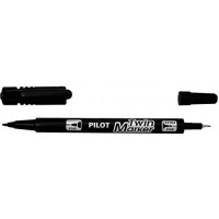 PILOT Marqueurs TWIN MARKER BEGREEN indelibile noire 2 pointes ogives fine et moyenne