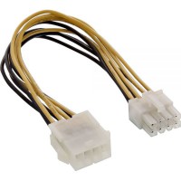 extension de puissance InLine® interne, PSU 8pol à la carte mère. Homme / femme, 0.2m