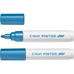 Marqueur pigment medium bleu metal