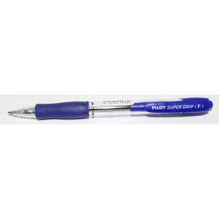 PILOT - Ecriture - Stylo bille Pilot Super Grip Retractable Pointe Fine Bleu