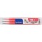 Lot de 3 : Pilot Chaleur / De Friction De La Ligne De Milieu Frixion Effacable Recharge Bille Roulante Pointe 0.7mm - Rose Cora