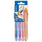 PILOT - 1 Etui Chevalet de 4 rollers FriXion Ball Fun Pointe Moyenne 0.7 mm. Assortis Turquoise, Violet, Rose et Orange