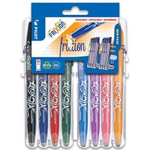 PILOT Frixion Ball 07 Set2Go Lot de 8 stylos roller