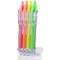 PILOT Lot de 4 stylos gel G2 07 Neon Set2Go